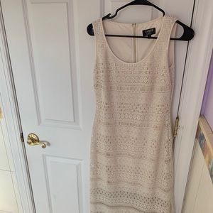 Floor Length Crochet Cream Dress